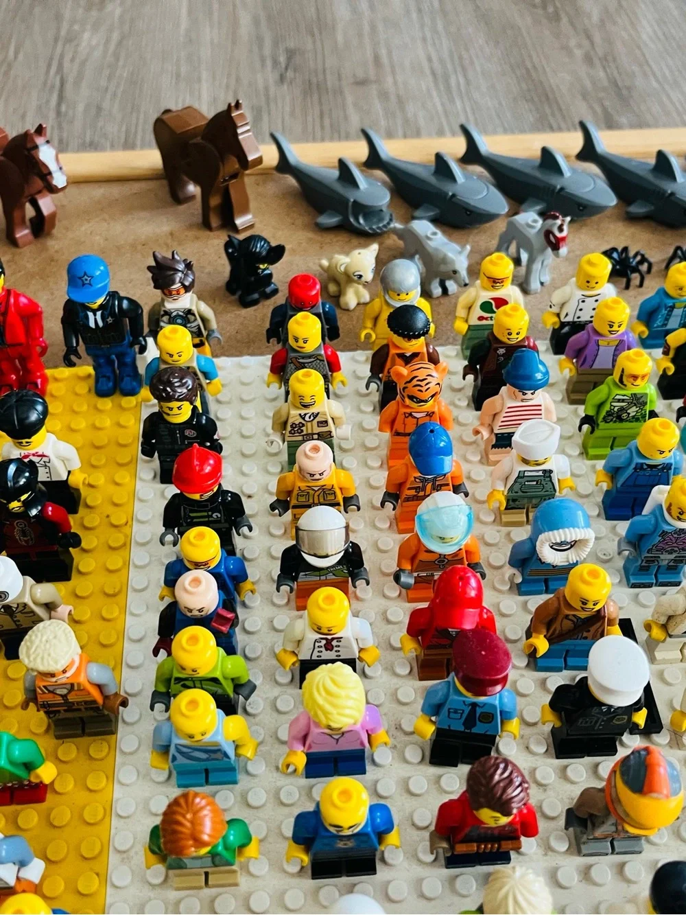 Large Collection of Mini Figures and Accessories - Multicolor